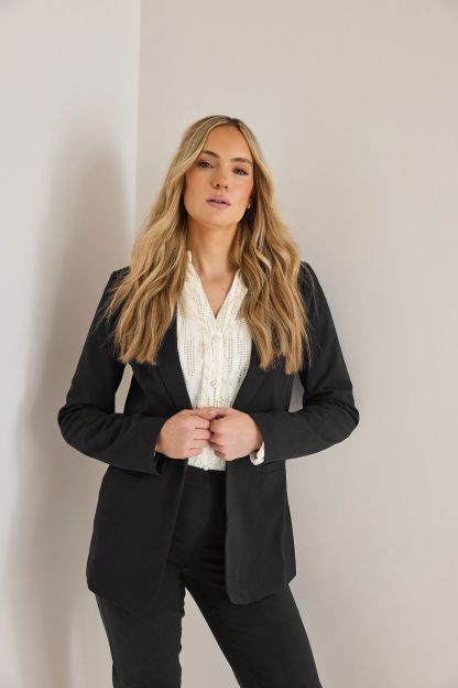 Lts Tall Black Tailored Blazer 22-24 Lts | Tall Women's Blazer Jackets