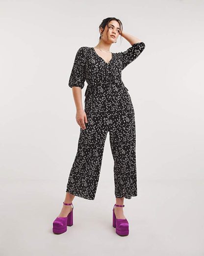 Plisse Culotte Jumpsuit