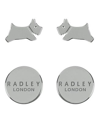 Radley Silver Dog Twin Pack Earrings