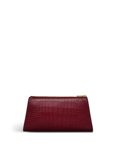 Radley Women's Glasshouse Leather Zip Detail Clutch Bag - Red, Red