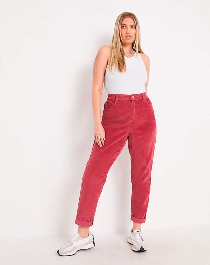 Rose Demi Jumbo Cord Mom Jeans