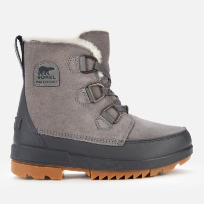 Sorel Women's Torino II Waterproof Suede Shell Boots - Quarry - UK 3