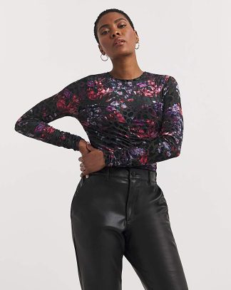 Ted Baker Matella Floral Mesh Bodysuit