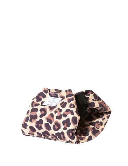 The Flat Lay Co. Women's Open Flat Makeup Bag In Leopard Print