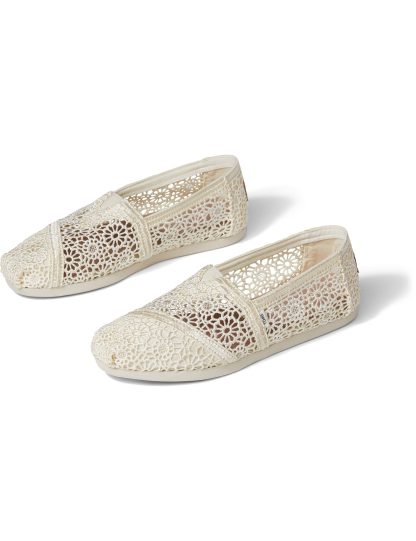 Toms Women's Canvas Embroidered Espadrilles - 6.5 - Natural, Natural,Black