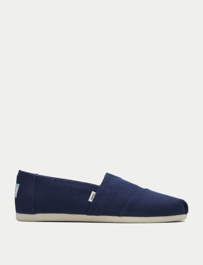 Toms Women's Toms Alpargata Flat Espadrilles - 5 - Navy, Navy,Natural,Black/Black,Black