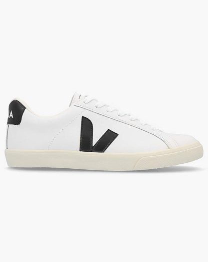 Veja Esplar Logo White Black Trainers