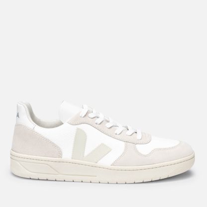 Veja Women's V10 B-Mesh Trainers - White/Natural Pierre - UK 3