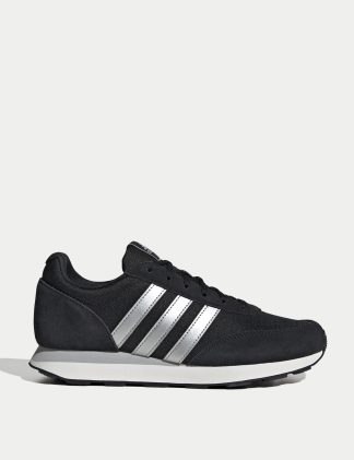 Adidas Women's Run 60s 3.0 Trainers - Black Mix, Soft White,Black Mix