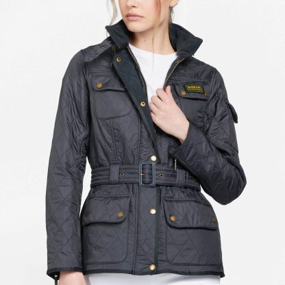 Barbour International Women's Polarquilt Jacket - Navy - UK 8