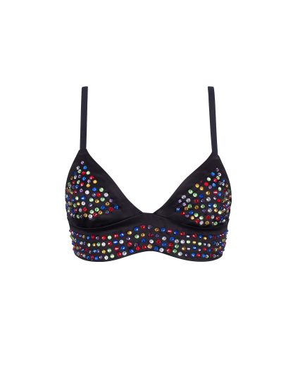 Bluebella BB x Ashish Multicolour Diamante Satin Soft Bralette