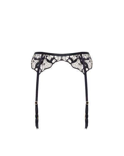 Bluebella Kalmia Suspender Black/Sheer