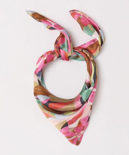 Damart Floral Print Square Scarf