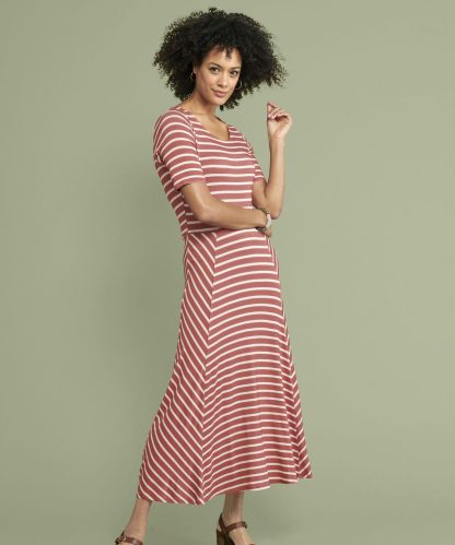 Damart Stripe Swing Dress