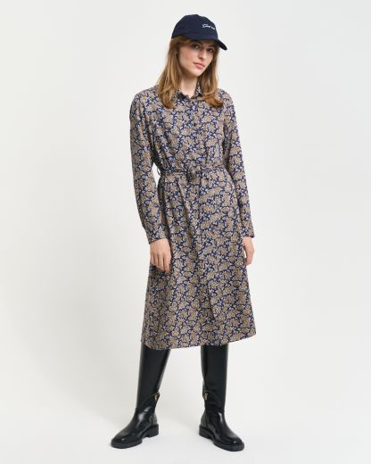 GANT Women Paisley Shirt Dress (38)