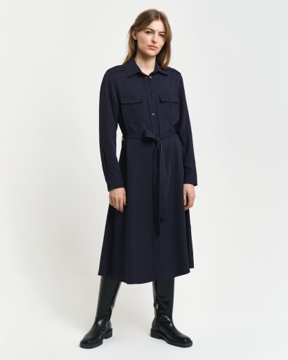 GANT Women Pocket Shirt Dress (46)