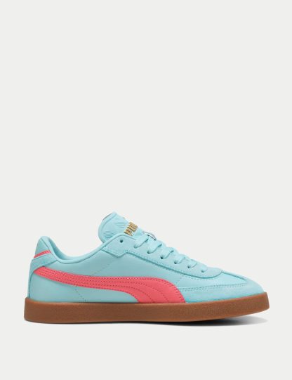 Puma Women's Club II Era Leather Trainers - 6 - Light Blue Mix, Light Blue Mix