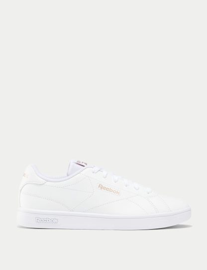 Reebok Women's Court Clean Lace Up Trainers - 6 - White, White