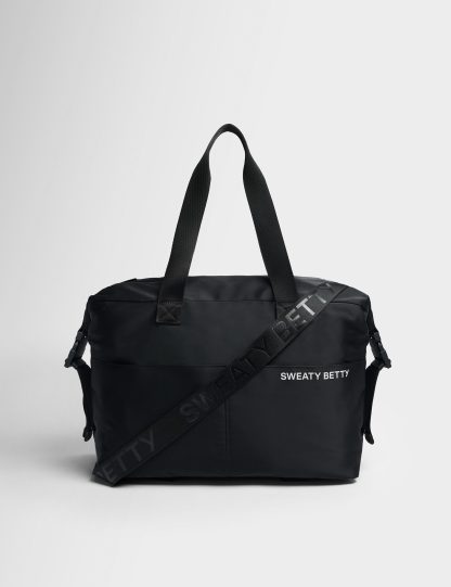 Sweaty Betty Women's Strive Nylon Water Resistant Gym Bag - Black, Black