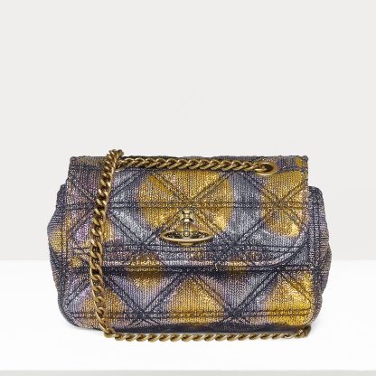 Vivienne Westwood Small Jacquard Purse With Chain