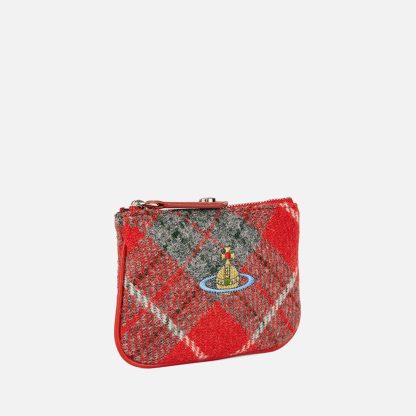 Vivienne Westwood Tartan Wool Coin Purse