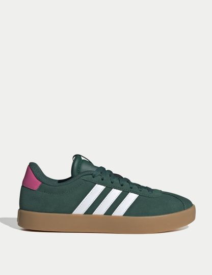 Adidas Women's VL Court 3.0 Cupsole Trainers - 5 - Emerald, Emerald,Black Mix,Teal Mix