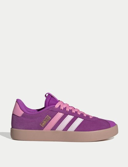 Adidas Women's VL Court 3.0 Trainers - 5 - Purple Mix, Purple Mix,Stone