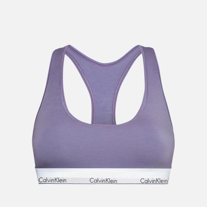 Calvin Klein Underwear Cotton-Blend Unlined Bralette - S