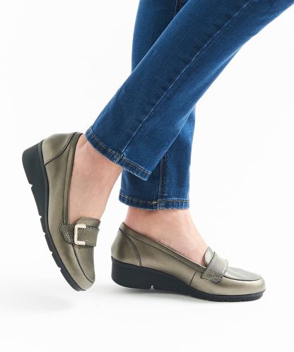 Damart Amortyl Slip-On Wedge Moccasin