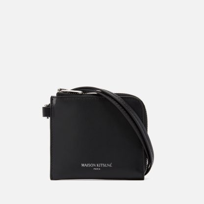 Maison Kitsuné Leather Neck Coin Purse