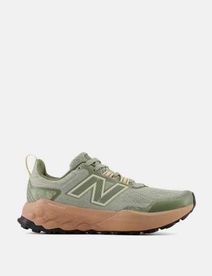 New Balance Women's Fresh Foam X Garoé V2 Running Trainers - 6 - Green Mix, Green Mix,Beige Mix