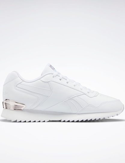 Reebok Women's Glide Ripple Clip Trainers - 5 - White Mix, White Mix