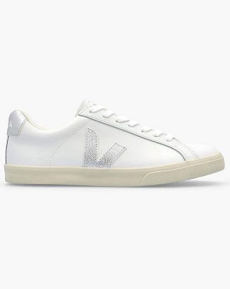 Veja Esplar Logo White Black Trainers