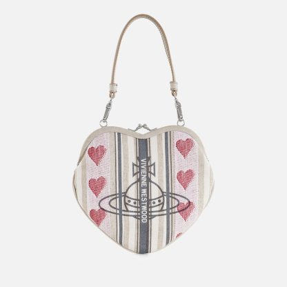 Vivienne Westwood Belle Heart Frame Jacquard Purse