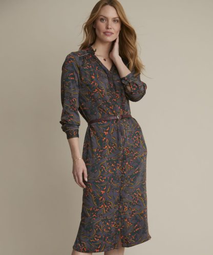 Damart Frill Neck Shirt Dress