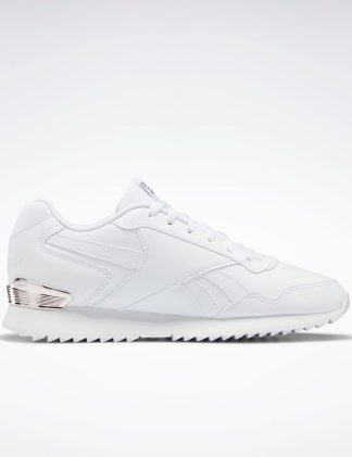 Reebok Women's Glide Ripple Clip Trainers - 6 - White Mix, White Mix