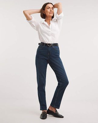 24/7 Boyfriend Jean MID Wash - JD Williams - Size: 10S