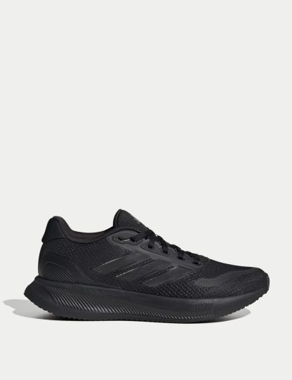 Adidas Women's Runfalcon 5 Running Trainers - 6.5 - Black, White,Black Mix,Medium Grey Mix,Black