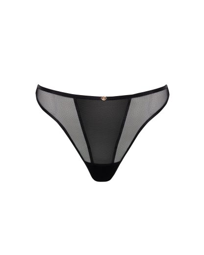 Bluebella Alya Eco High-Waist Thong Black - 10
