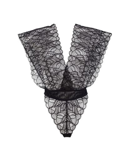 Bluebella Emerson Lace Bodysuit Black - 10