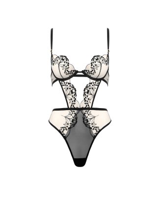 Bluebella Marisa Wired Bodysuit Black/Sheer - 30A