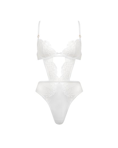 Bluebella Marisa Wired Bodysuit White/Sheer - 30A