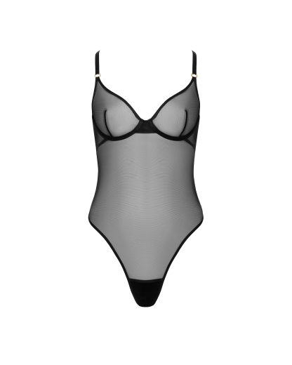 Bluebella Naomi Wired Bodysuit Black - 30A