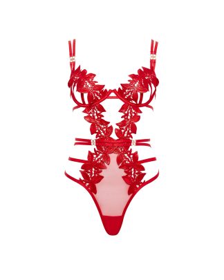 Bluebella Ophelia Wired Bodysuit Red - 30A