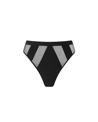 Bluebella Orla High-waist Thong Black