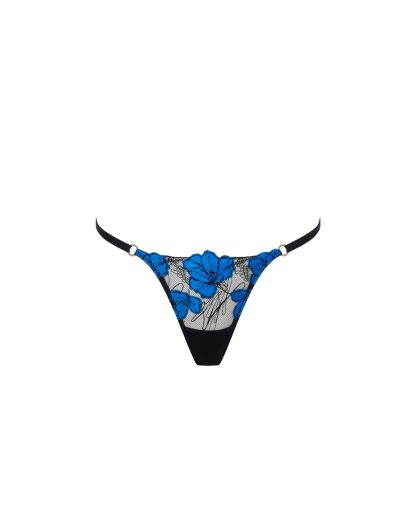 Bluebella Sorento Thong Black/Egyptian Blue