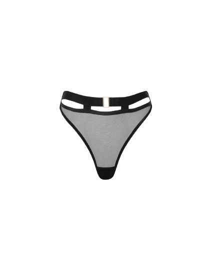 Bluebella Trinity High-Waist Thong Black -