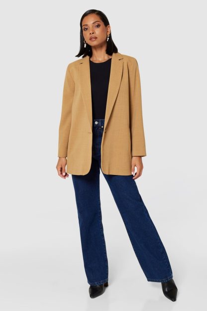 Closet London Camel Oversized Blazer