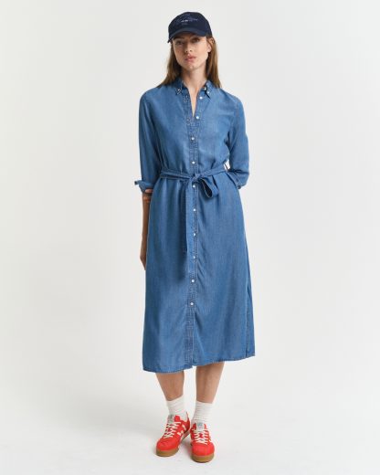 GANT Women Chambray Shirt Dress (36)