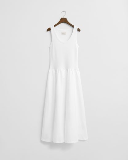 GANT Women Jersey Woven Midi Dress (XXL)